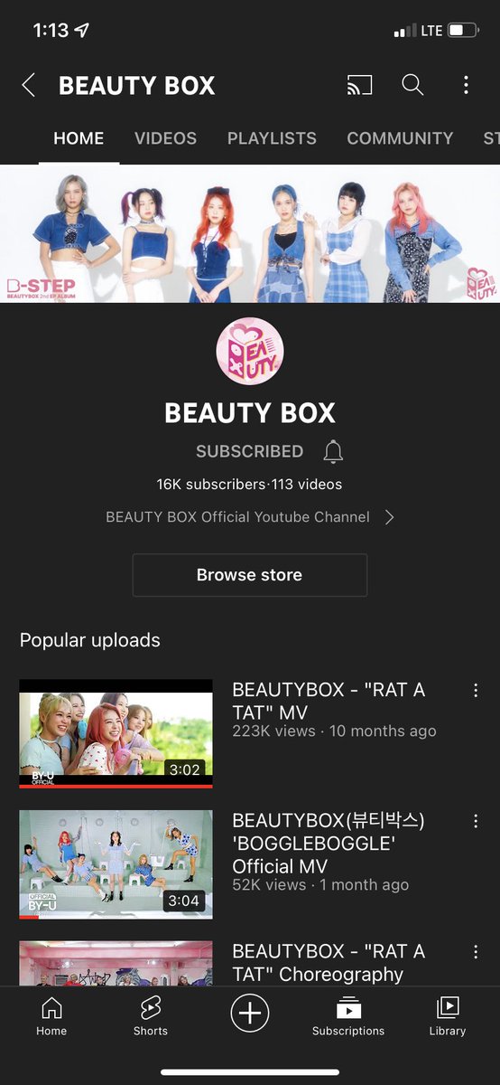 yiiumo's tweet photo. Beauty Box has 16k subscribers now! #BeautyBox #뷰티박스 #WIBBON #B_STEP https://t.co/EjsJBEnEUf