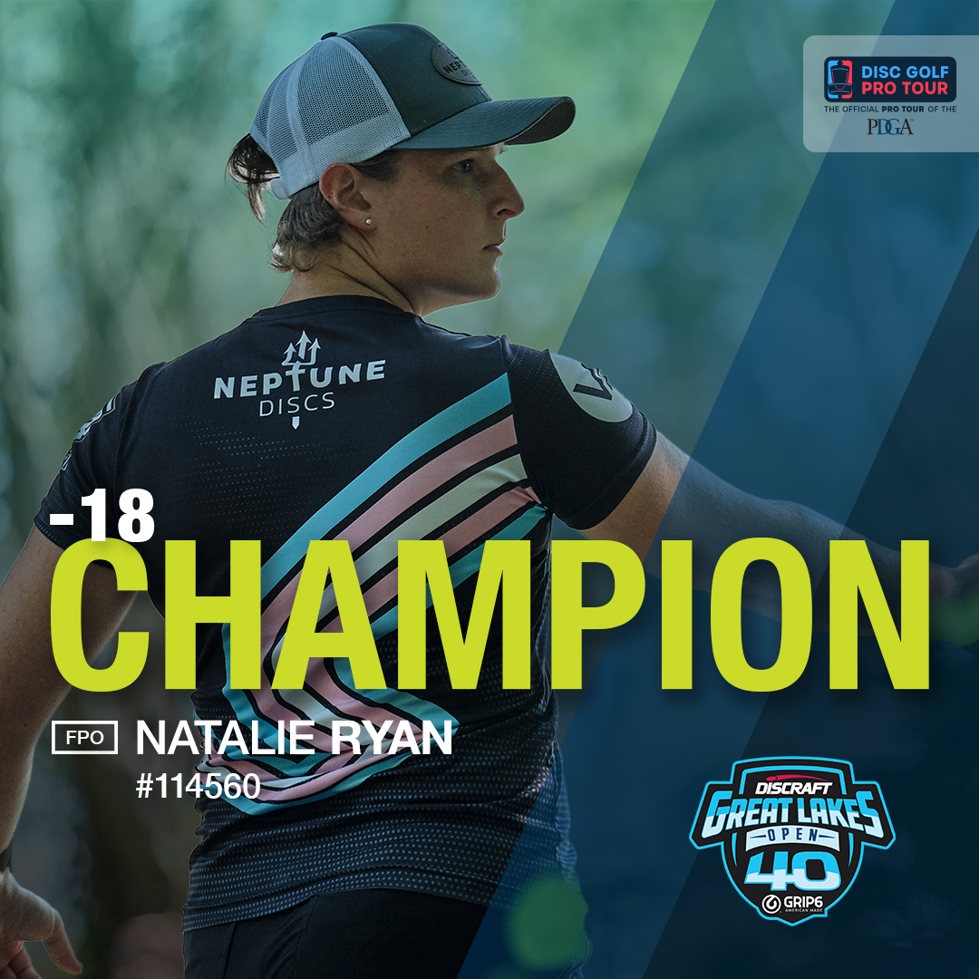 PDGA on Twitter "A historic victory as Natalie Ryan wins her first