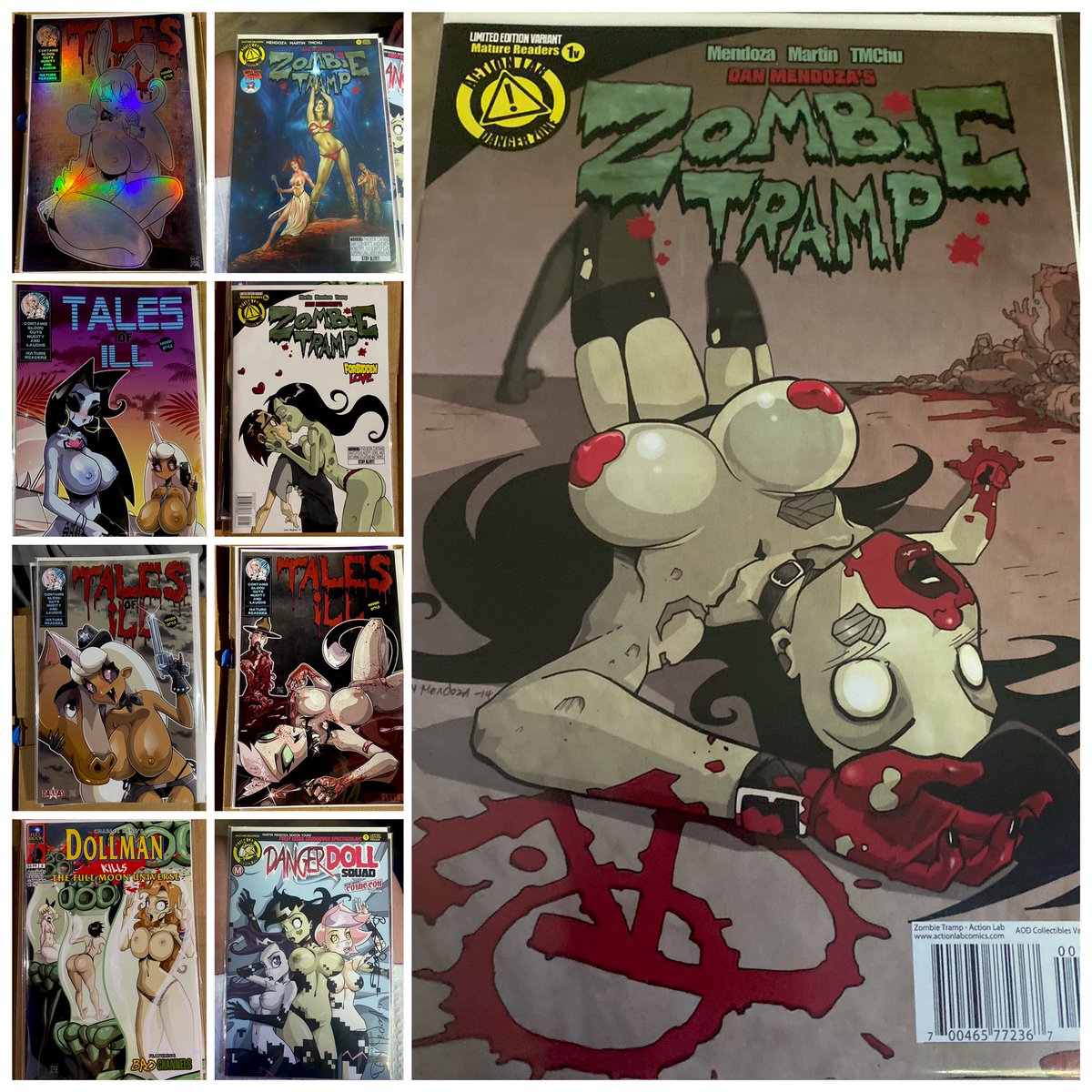 staciemphoto's tweet photo. Mail call for us the last couple weeks. ๐ @ARTofDANMENDOZA #zombietramp #comics #ComicArt @AODCOLLECTABLES #starwars #aod #stillillprincess #talesofill
Check out https://t.co/MyTnYZ0wpt for some๐ฅ zombie shit. https://t.co/clrqNCfyjo