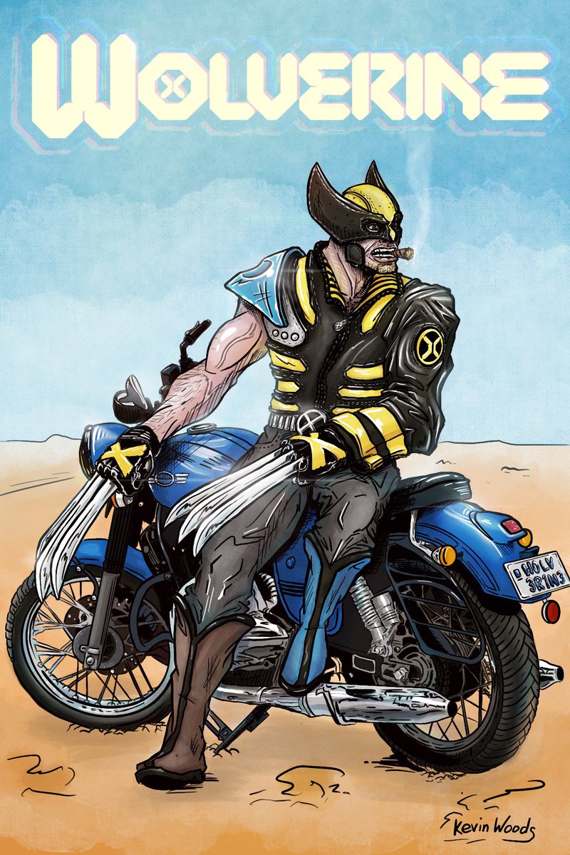 First time participating in #characterdesignchallenge This months theme is Marvel: Heroes and Villains. Here’s my take of Wolverine: Road Warrior #characterdesign #marvel #wolverine #roadwarrior