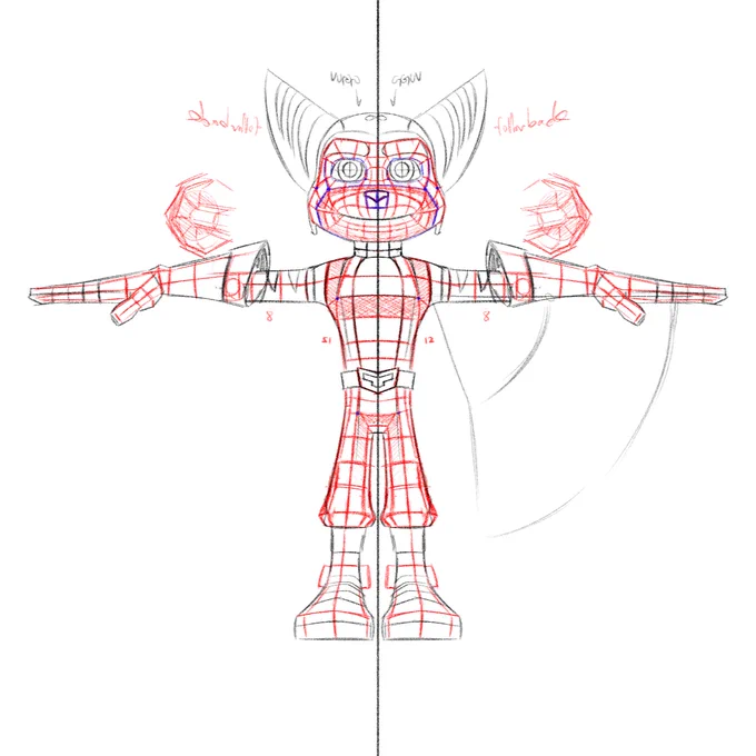 I just spent the past few hours making a somewhat game accurate Ratchet ref that I can use whenever I eventually decide to start modelling lol https://t.co/Zx4FB73D49 
