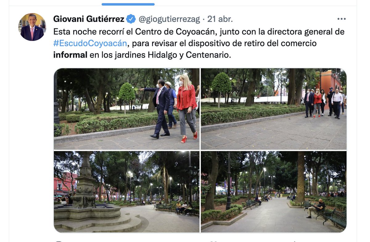 UnidosCoyoacan's tweet photo. Así es como Gio cumple la promesa de liberar el centro de Coyoacán de comercio informal, y se confirma que Coyoacán es tierra de nadie y se encuentra a la venta al mejor postor 😤😤 https://t.co/6Ir8zKFAa7