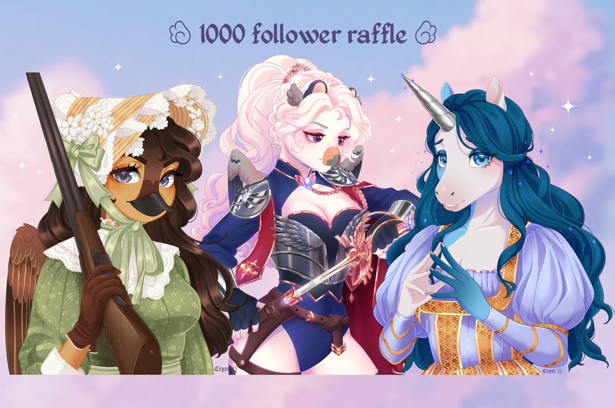 ꒰ა ° 1000 follower raffle ° ໒꒱

One winner will receive a shaded halfbody ♡

To enter:
❥ follow me
❥ like and RT this post
❥ comment your favorite bird

Ends once I hit 1k followers, good luck!