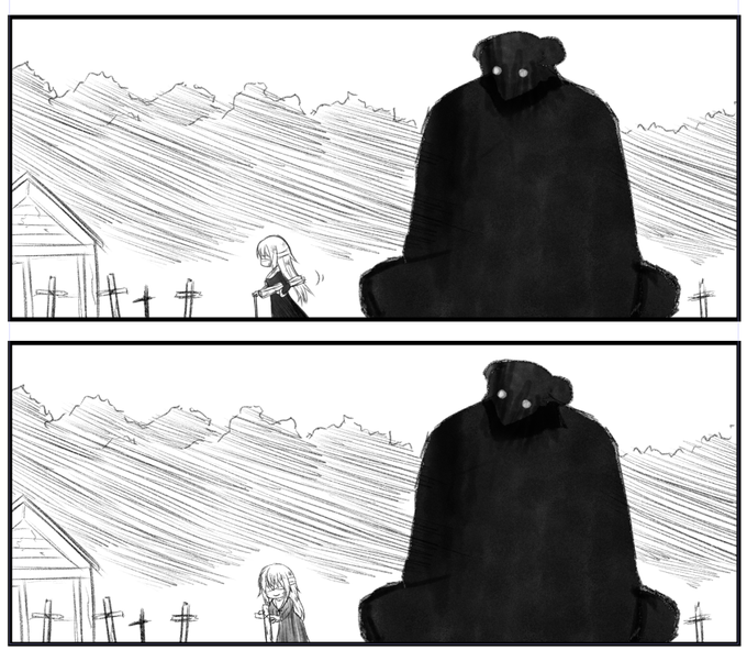 人外×ヒトの純正ファンタジー描いてる(棒 