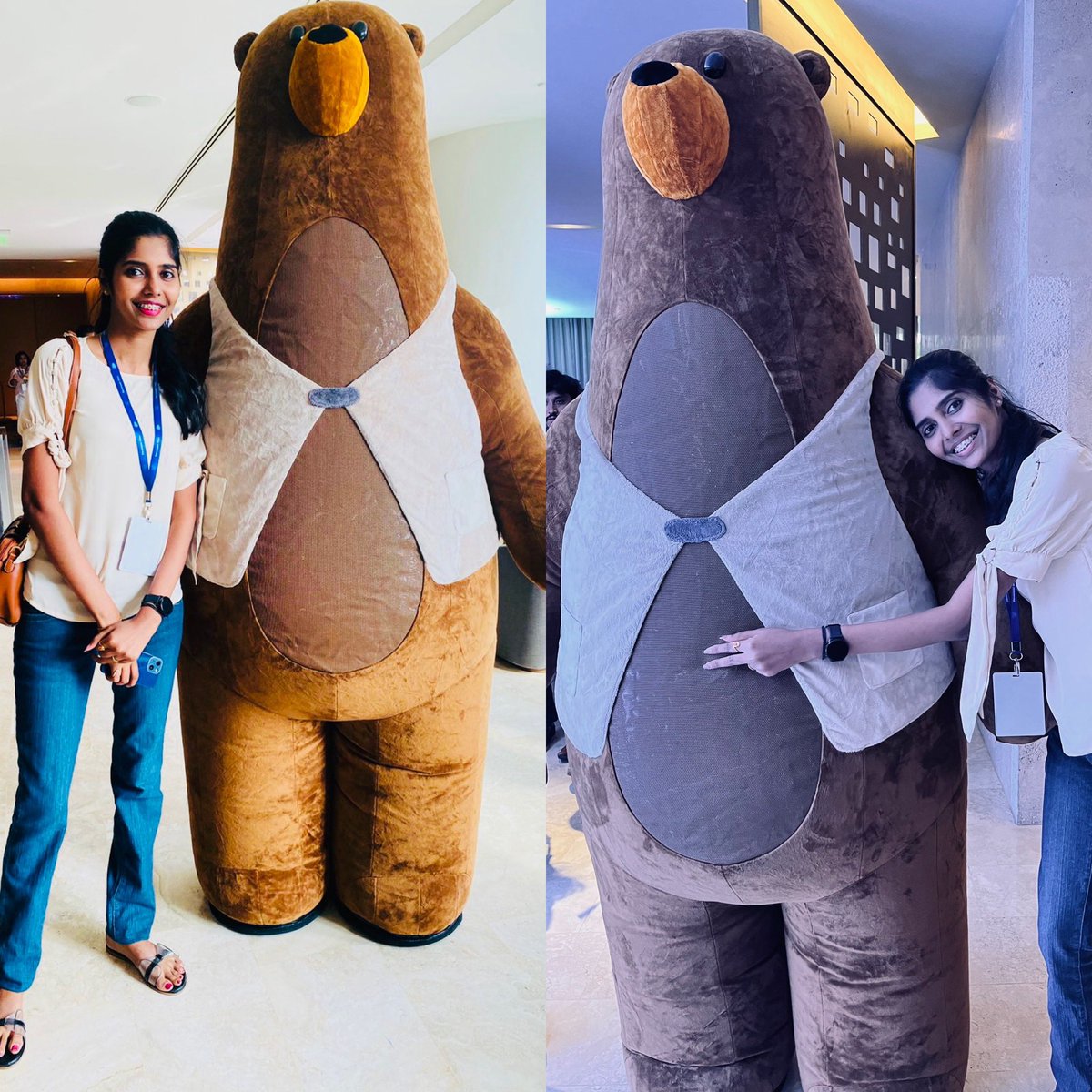 The love for Codey🐻😍     PS: Codey in 2nd pic is more like “leave me alone!!!”…. #SalesforceDevDays