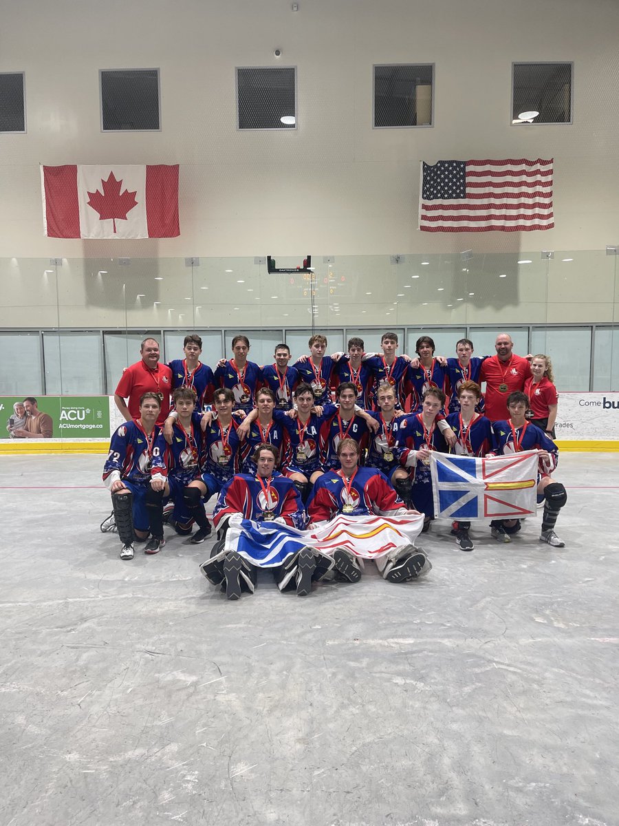 TriPenOsprey's tweet image. Congratulations to NLU17 Selects on their Gold Medal Win at the Junior Nationals Ball Hockey. Special congrats to our 4 Osprey. Rideout Dawson Russell Crosbie