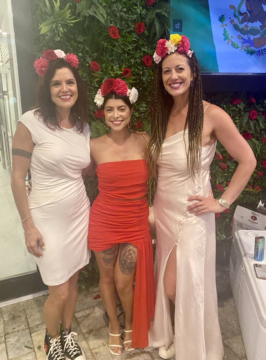 drgabbypelicci's tweet photo. We did it! My amazing @FridaKNFT team threw an EPIC launch party 🔥🔥🔥 So grateful for everyone’s heart and hard work. “Feet, what do I need them for if I have wings to fly.” Frida Kahlo #NFTparty #fridakhalo #fridanft  @darthv83r @DrasenDeFi @melikea @MamaMetaverse https://t.co/Ty4ji2oFAZ