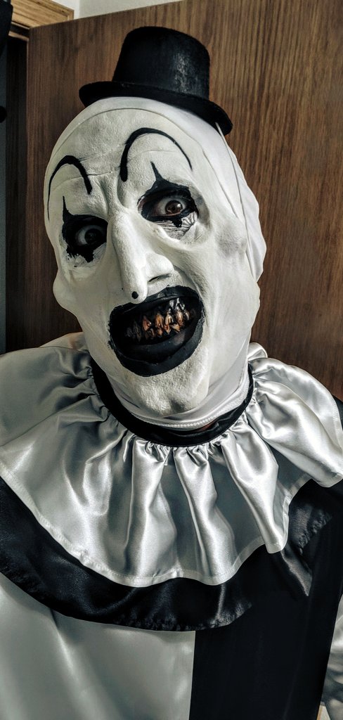 goregalor's tweet photo. New cosplay #terrifier #arttheclown #spfx #artist #actor https://t.co/Q0FX75NPIm