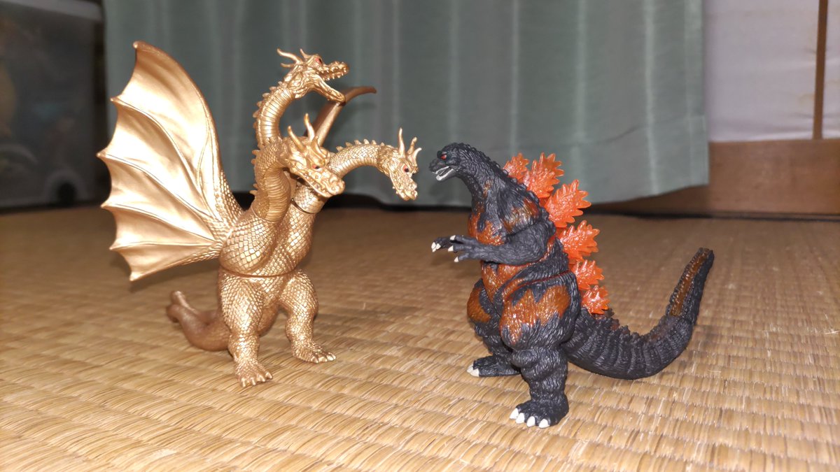 直筆イラスト サイン入り きつね狩 Kario キングギドラ 東宝怪獣 超高品質で人気の Kario