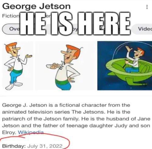 Paul Schroeder (@paulbschroeder) on Twitter photo Happy Birthday to George Jetson! 🎂 Happy Birthday to George Jetson! 🎂