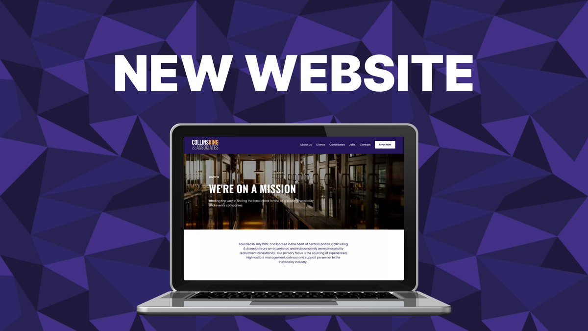 CollinsKingLtd's tweet photo. Collins King &amp; Associates has a new website!
 
Head over to https://t.co/fx6wRQwNJg, where we're sourcing permanent experienced, high-calibre management, culinary and support personnel to the hospitality industry. https://t.co/xInMkXJZpu