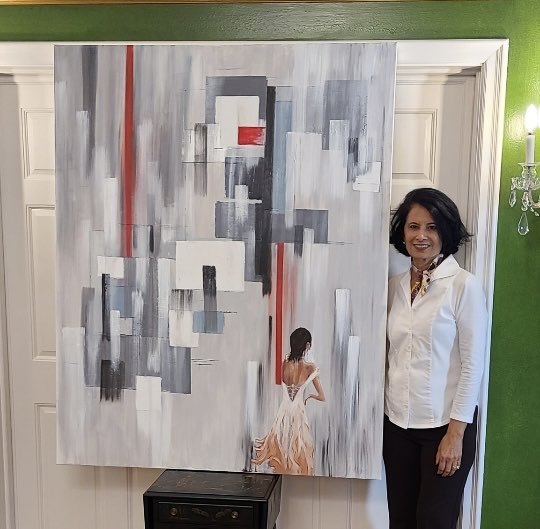UHpres's tweet photo. Every canvas is a journey… I start with an idea and it evolves from there. This one was an abstract but then I felt like adding some life so here it is. https://t.co/Zrw3xi8Ztp