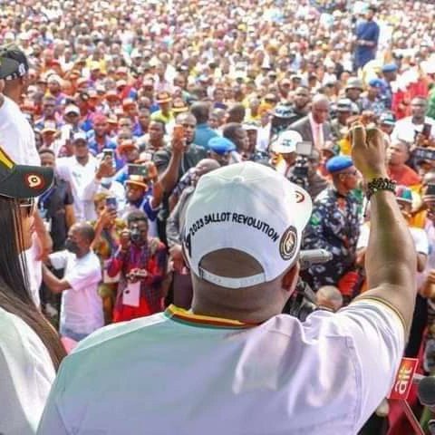 SenatorOba's tweet photo. Akwa Ibom, Thank You!
Words may fail me trying to express my gratitude to the people of Akwa Ibom for the show of love during my reception by the @YPPNational (YPP), which culminated in my declaration to contest for the office of the Governor of our dear state in 2023. https://t.co/P0hxjRU4Mg