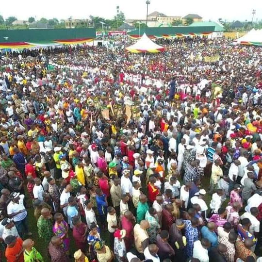 SenatorOba's tweet photo. Akwa Ibom, Thank You!
Words may fail me trying to express my gratitude to the people of Akwa Ibom for the show of love during my reception by the @YPPNational (YPP), which culminated in my declaration to contest for the office of the Governor of our dear state in 2023. https://t.co/P0hxjRU4Mg