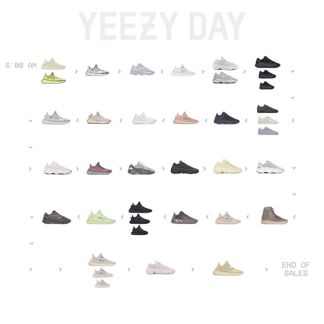 Full Yeezy Day list