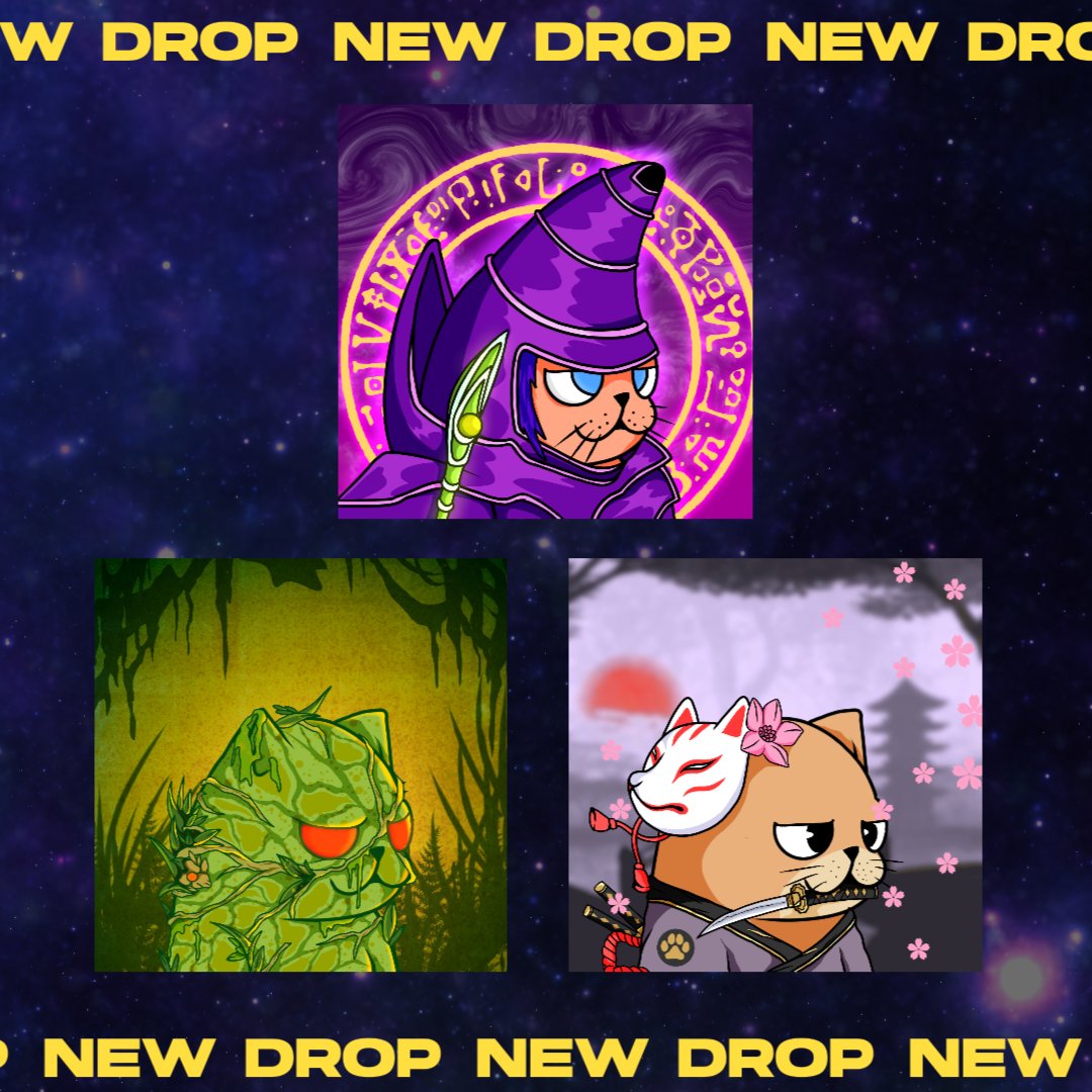 NEW LISTED ‼️
.
- DARK MAGICIAN CAT #155 
- SWAMP CAT #156 
- KITSUNE CAT #157 
Ready to be adopted😻😻
.
Be fast💥
Start price: 0.006
Collection link
opensea.io/collection/fre…
.
#NFTdrop #NFTCommmunity #NFTProject #NFTcollections #NFTcollectibles #NFTs