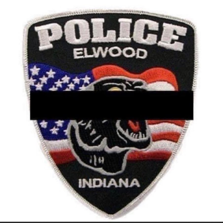 Our thoughts and prayers go out to the entire Elwood community at the loss of one of their finest. We grieve with the family of the officer and the entire department.