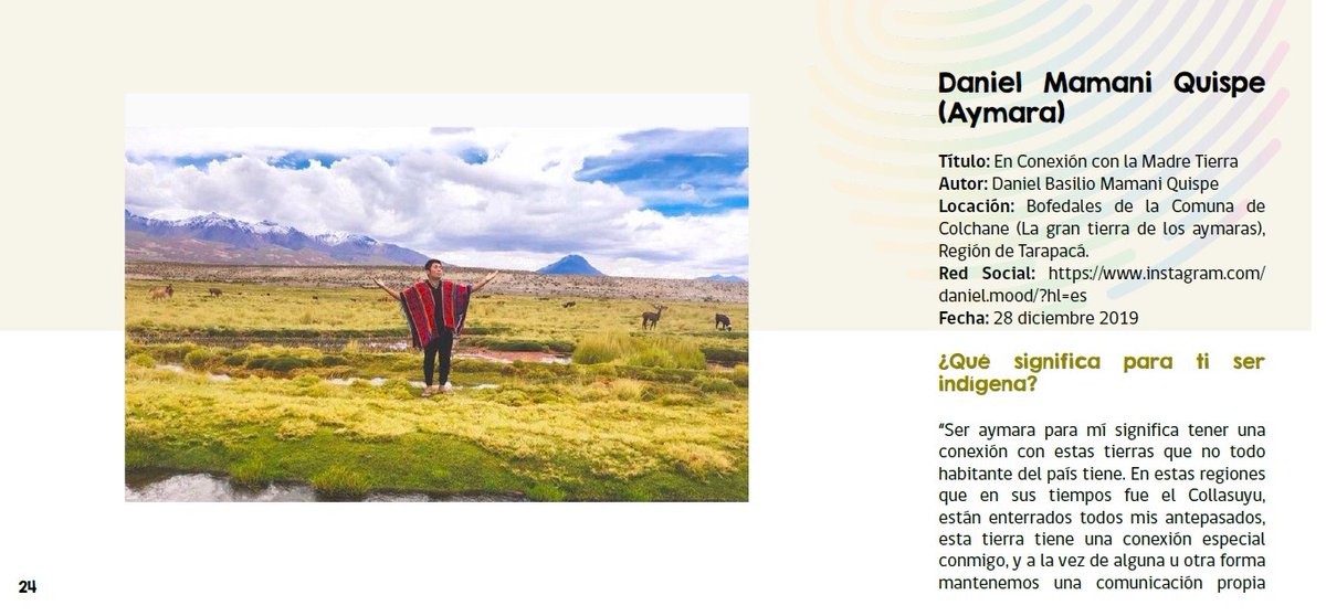 ProyectIndigena's tweet photo. Te invitamos a leer el 📚 digital "Nuestras Identidades a través de la Fotografía: ¿Qué significa pertenecer a Pueblos Originarios en el Chile de Hoy 📲https://t.co/lHHGOY25cK para conocer las reflexiones  y fotos de quienes participaron en este proyecto.#IdentidadesIndígenas https://t.co/8GrsMv8mJZ