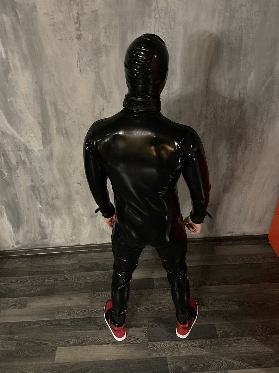 #black #rubber #latex #hood
