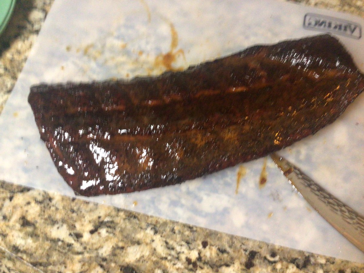 BabyBacks on a Sunday. Direct heat smoked <a href="/chudsbbq/">Chuds BBQ</a>. Similar to <a href="/Rendezvous_Ribs/">The Rendezvous</a>  charcoal ribs but used a little sauce.