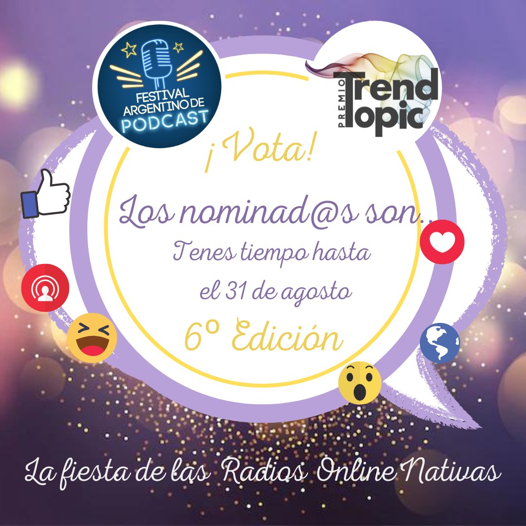 TrendTopicOk's tweet image. ¿Ya votaste en estas categorías? Dale tu voto a la producción ganadora #PremiosTT #PremiosTrendTopic premiostrendtopic.com.ar ¡Todos somos Trend Topic, vota!