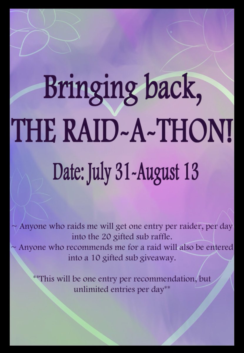 Andy_Havok's tweet photo. We are starting #raidathon v3 tonight! We will run it 2 weeks normal scheduled times! Feel free to reach out with any questions about how it all works!
Cant wait to hang out with everyone and meet your awesome friends :) #stream #havokast #twitch #variety #community https://t.co/U66J6zWJHT