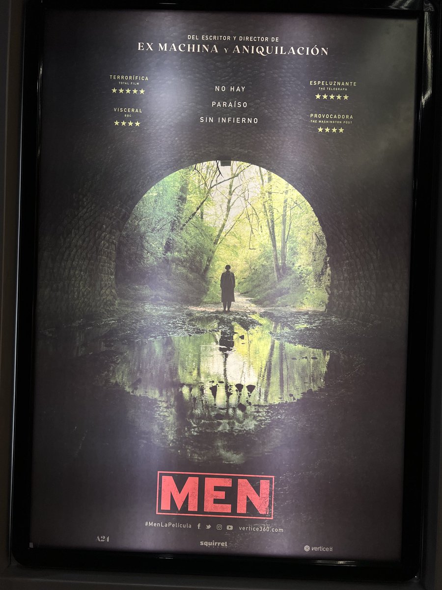 mde_manu's tweet photo. Pues una fotografía preciosa y un ritmo bastante aceptable pero el argumento lleno de simbología. 💯🤯Nota: 7/10 #MenFilm #AlexGarlandMen https://t.co/51qvkRb8do