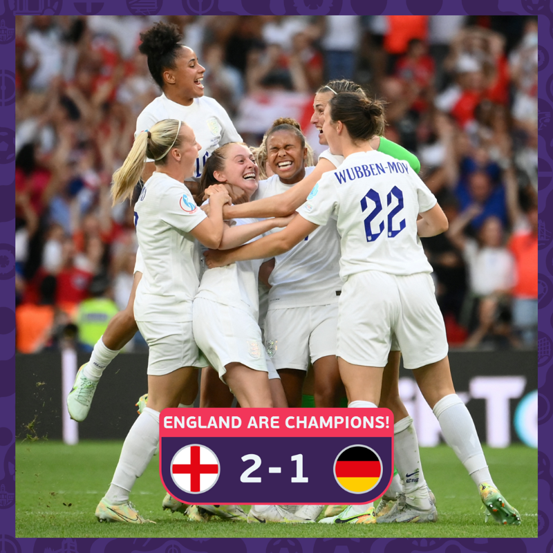 WEURO2025's tweet photo. 🏴󠁧󠁢󠁥󠁮󠁧󠁿 𝗧𝗛𝗘𝗬'𝗩𝗘 𝗗𝗢𝗡𝗘 𝗜𝗧!

England win #WEURO2022 🏆

Congratulations, @Lionesses 👏👏👏👏