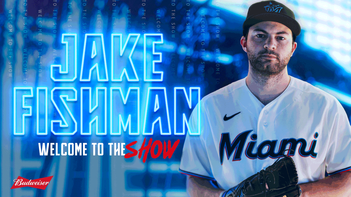 Marlins's tweet photo. last name says it all. newest FISHman

@budweiserusa // #MakeItMiami https://t.co/cEzbseq0fE