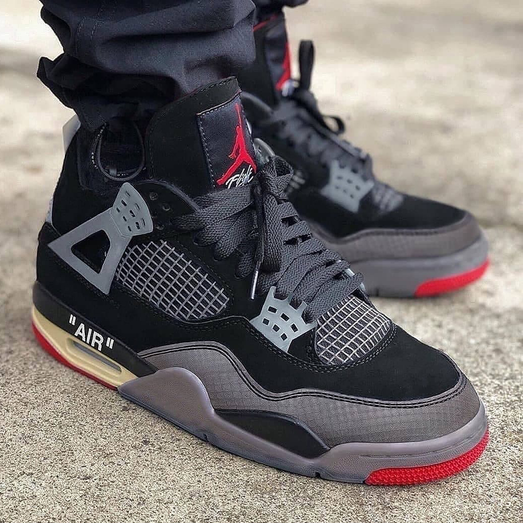 houseofheat's tweet photo. Should Jordan Brand release the OFF-WHITe x Air Jordan 4 "Bred?" 🤷🏽‍♂️ https://t.co/AXQtryIoXU