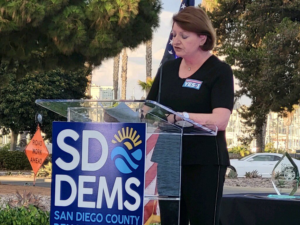 toniatkins's tweet photo. In 100 days, Californians will have the chance to vote #YesOnProp1 and elect Democratic leaders who will continue to fight for our reproductive rights. Thank you, @sandiegodems, for supporting this critical constitutional amendment. @yesonprop1ca https://t.co/QiULcFQLOa