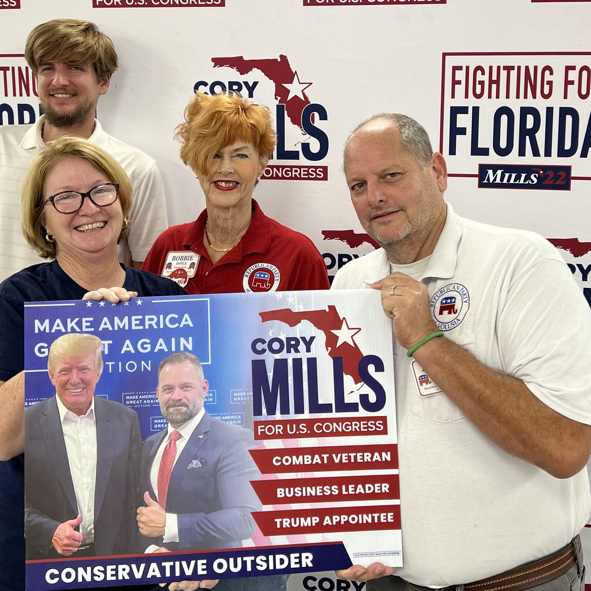 HillaryCourson's tweet photo. Volusia County is ALL IN for @MillsForFlorida #fightingforflorida https://t.co/wGkIJJzxh6