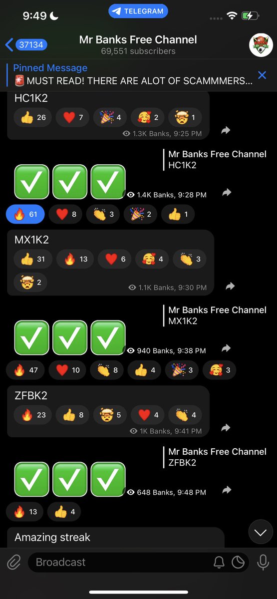 Mrbankstips's tweet photo. AMAZING STREAK 🎾

10k to 59k this evening 

We’ve done 100k to 500k+ twice 
100k to 207k and 100k to 590k this weekend alone

24 inplay wins in a row barring the ⚽️ tip

ALL FREE! 

500+ RTs for more 

Share won slips 

Link https://t.co/lH8NAaxvg8 https://t.co/ej4M7HkuHd