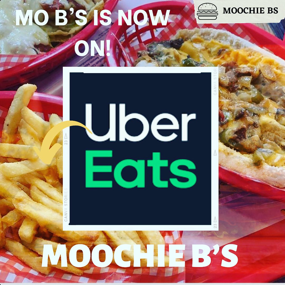 MoBsDiner's tweet photo. Mo B’s is now on UberEats! (Search for Moochie Bs) https://t.co/Ee0zVFZ795