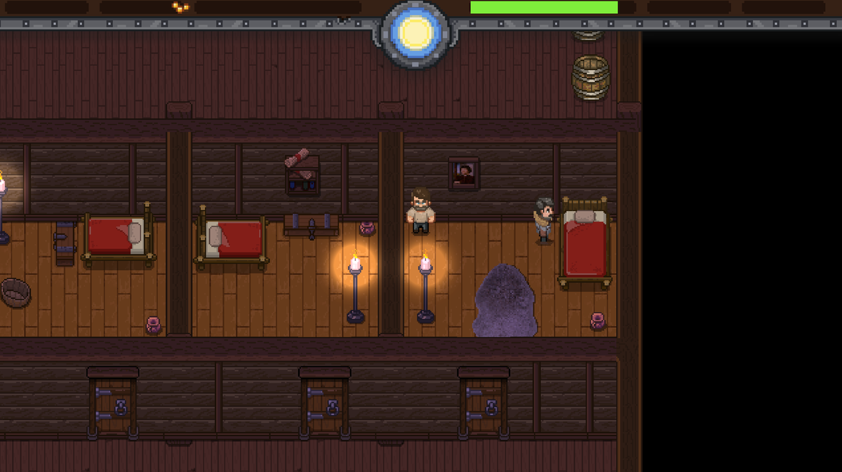 SpectrelabGames's tweet photo. Our first guest is still figuring out if he wants to take an afternoon nap or not..

#screenshotsaturday #indiegame #indiedev #unity #pixelart https://t.co/cWV0SjQgDe