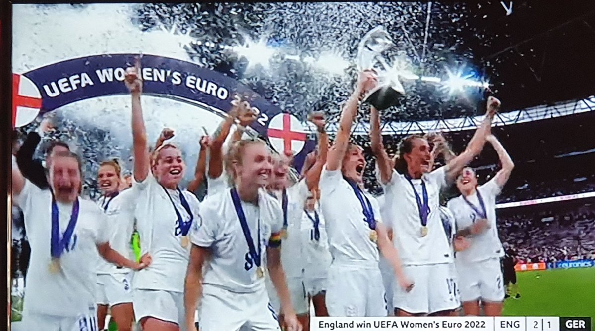 Sheer #joy & #delight as the #Lionesses are the #European Champions 🏆 #2022 Congratulations 🎊 👏 ⚽️👌🥳