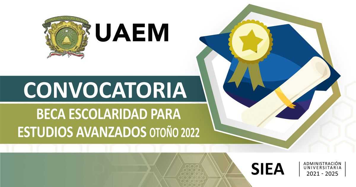 UAEM_MX's tweet photo. ¿Planeas continuar tus estudios avanzados? 
Te invitamos a consultar esta modalidad de beca. 👉
https://t.co/d1JxFEbclb

#SomosUAEMéx 💚💛 https://t.co/VCeijxErms