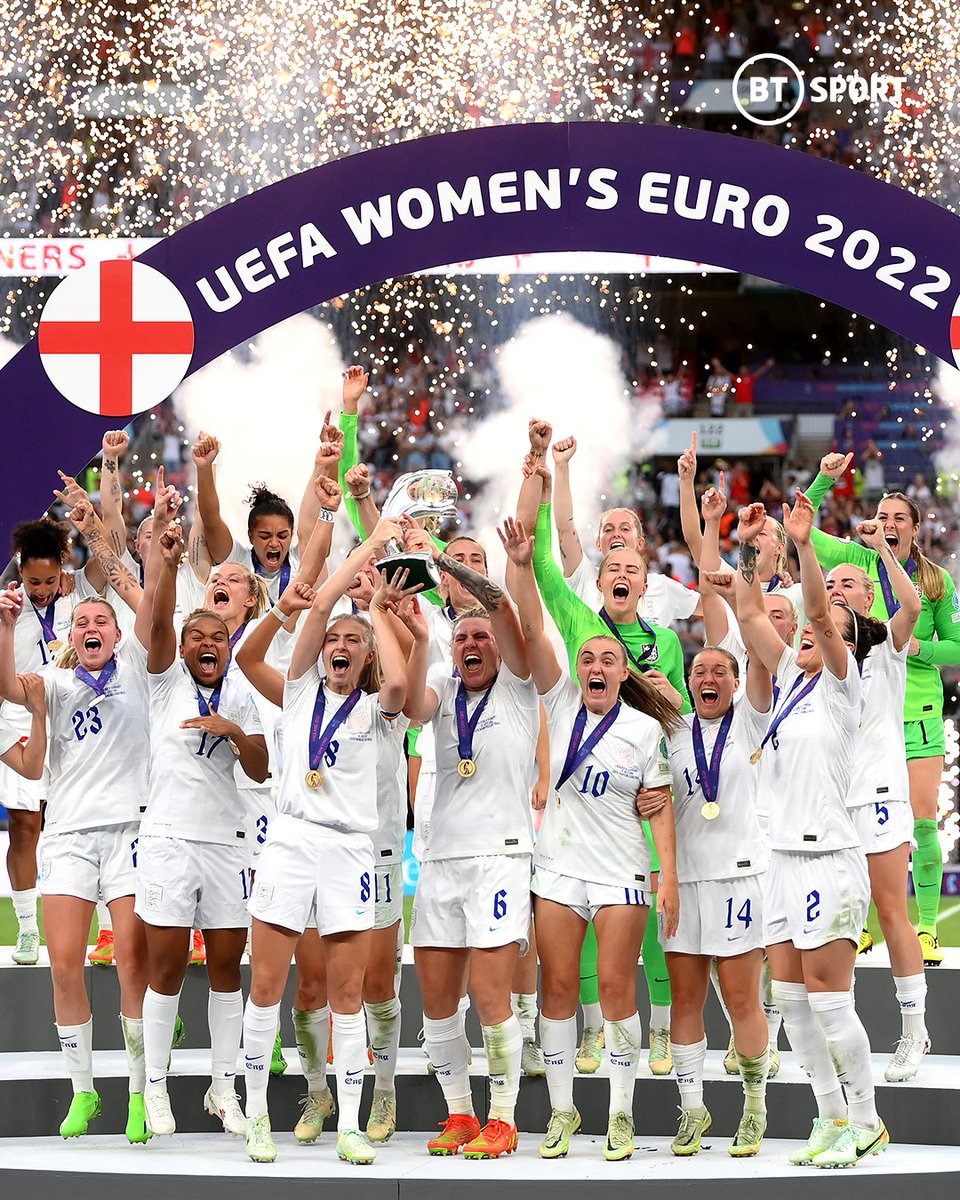 footballontnt's tweet photo. Put it in a museum. 📸 

England are champions of Europe 🏆

#WEURO2022 https://t.co/S3xpdyWcDd