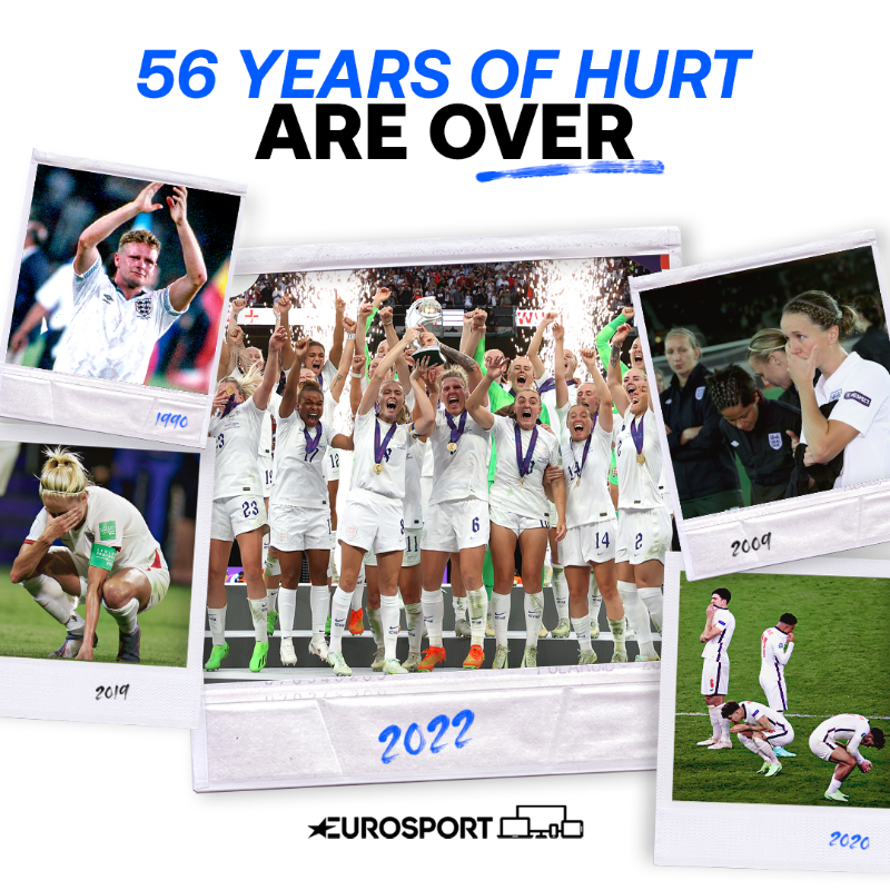 cyclingontnt's tweet photo. England's first major title since 1966

#WEURO2022 | #ENG | #GER