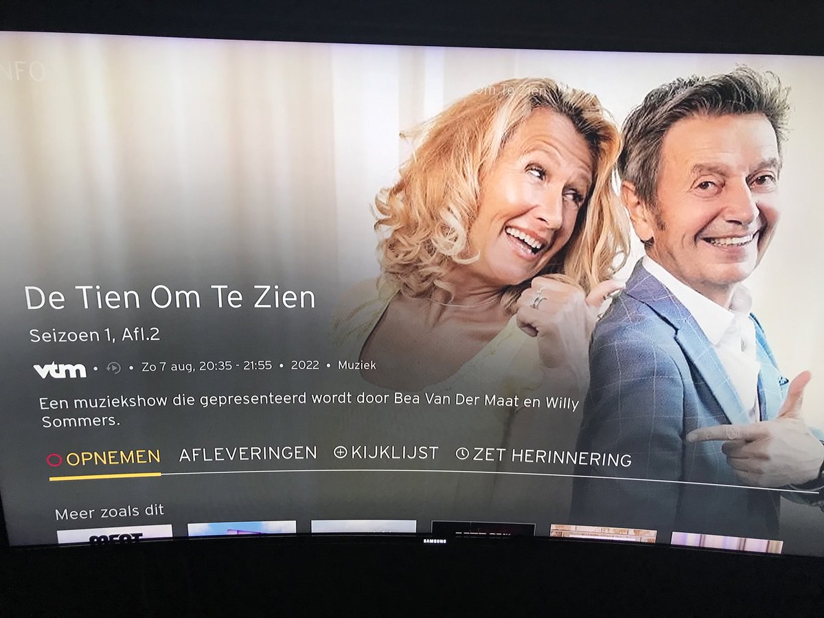 ⁦<a href="/VTM/">VTM</a>⁩ bekijkt onder foto ik zie dat er tv gids van Telenet willen niet dat Anne en Willy en Aaron en Laura staat niet op maar elke zondagavond is tien om te zien wordt gepresenteerd door Willy Sommers en Bea Van Der Maat op vtm elke zondagavond
