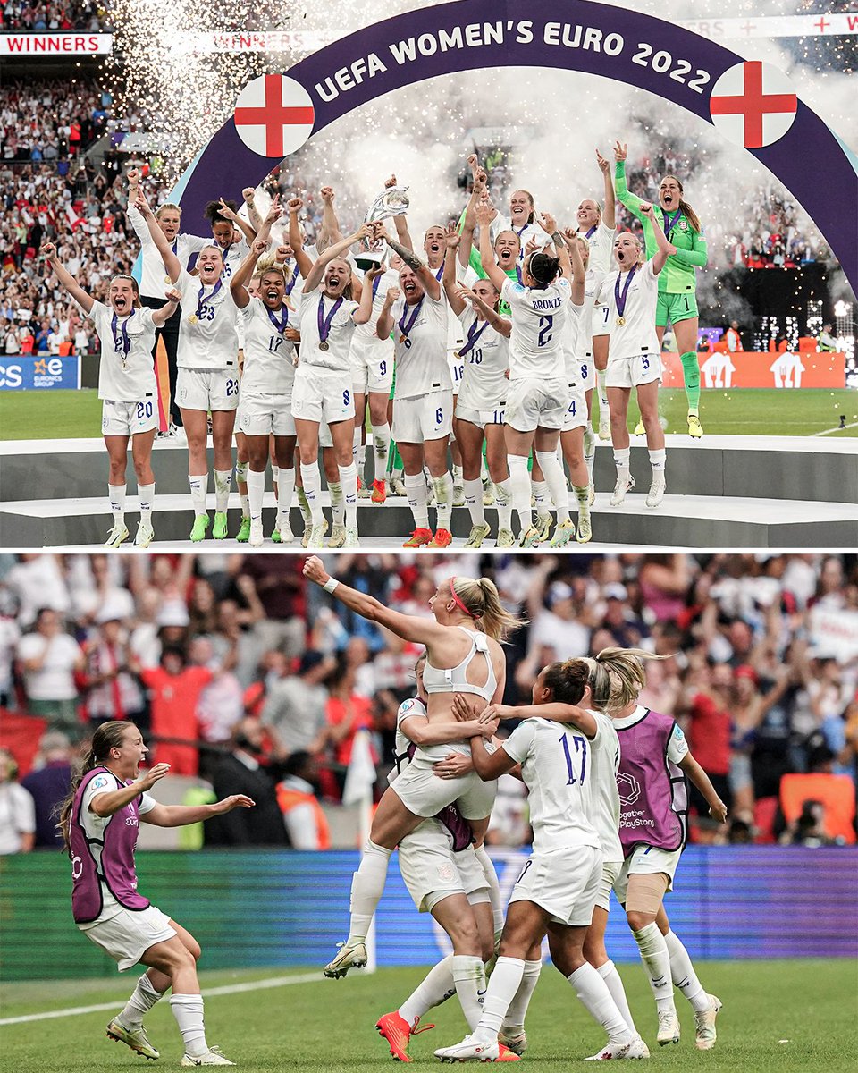 ESPNUK's tweet photo. The day football came home 🏆 https://t.co/vB2Ch4Rrwr