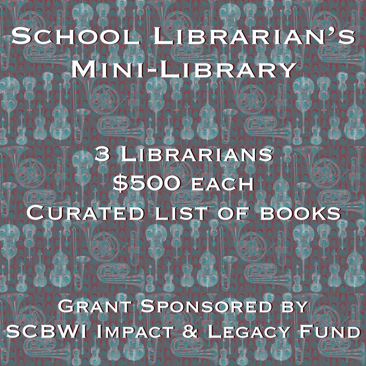 👇
SCHOOL LIBRARIAN’S MINI-LIBRARY GRANT

from SCBWI Impact &amp; Legacy Fund

3 Librarians will each get $500 to purchase books from a curated list.

👉RETWEET THIS POST
👉Read next posts

#SCBWI #Librarian #Librarians #LibraryTwitter #BookTwitter #SchoolLibrary #Books

👇
1 of 6