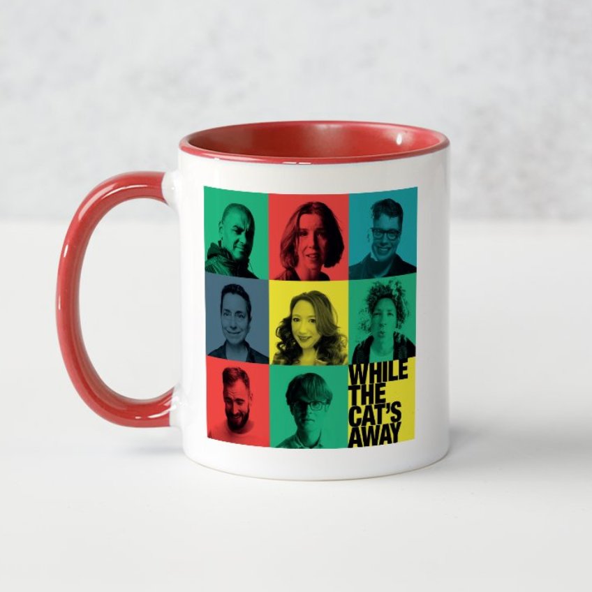 Introducing WHILE THE CAT’S AWAY mug! 

This will either be your favourite cup in the cupboard - or the one you mix gravy granules in and give to any guest with questionable hygiene. 

The only way to find out is next Sunday, 7:30pm at the Bill Murray.

link.dice.fm/ojbt4k0n5rb