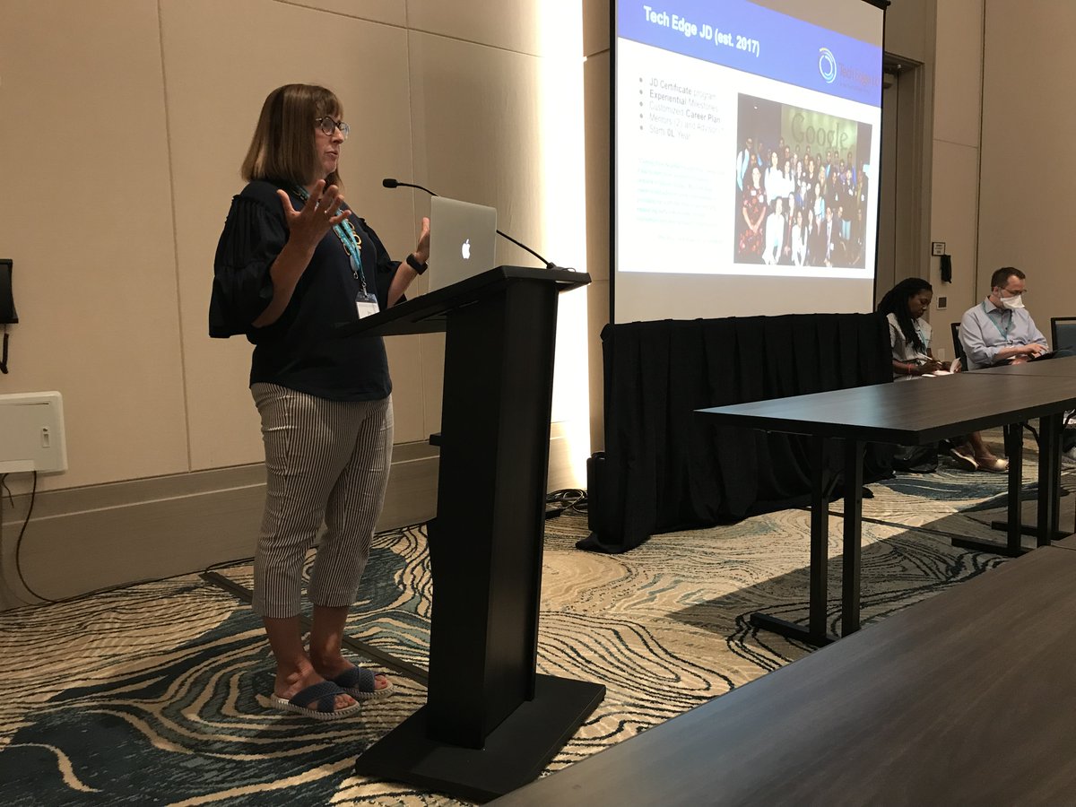 AprilGDawson's tweet photo. Big thank you to @DanLinna, @nicolenmorris3, @JoyPeacock & Korin Munsterman for being panelists on the @sealslawschools Building Law and Technology Centers panel! I had a great time serving as moderator! #SEALS2022 #legaltech #legalteched https://t.co/ddVbgLc35A
