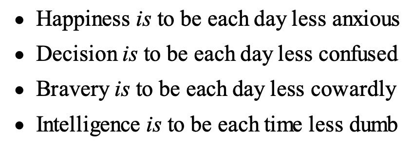 AnabellieM's tweet photo. From Psychomagic - Alejandro Jodorowsky

It really is the way you perceive things as well as the small language change that make things feel lighter https://t.co/KIy9ZxmgW6