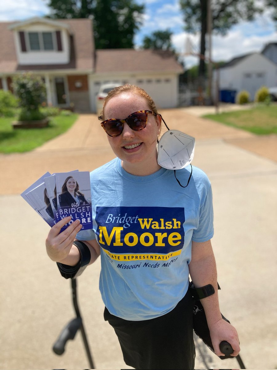 Bridget_for_MO's tweet image. Let&apos;s go team 93! Any guesses rate 1-10 how bad will my racoon eye sunburn be? #missourineedsmoore #moleg #gingerproblems