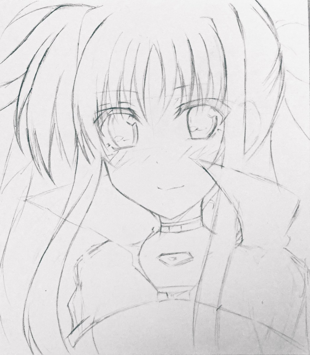 安定の仕上がりになった
フェイトちゃん下描き。

無印ペースなので髪がいつもより
多くなってます(*'∀`*) 
