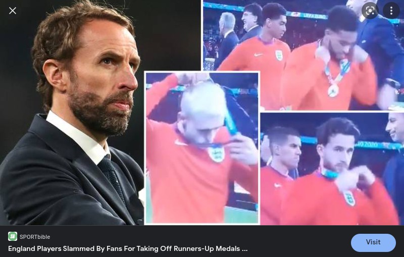 amandag277's tweet photo. Biggest difference between the men's &amp; the women's game I have seen is when male players loose, they take off their well earned second place medals &amp; act like unsporting petulant spoiled children. It's horrible to see #WEuro2022Final V's #Euro2020Final 
#TooEmotional 🙄
#ENGGER https://t.co/ceZDOwiT90