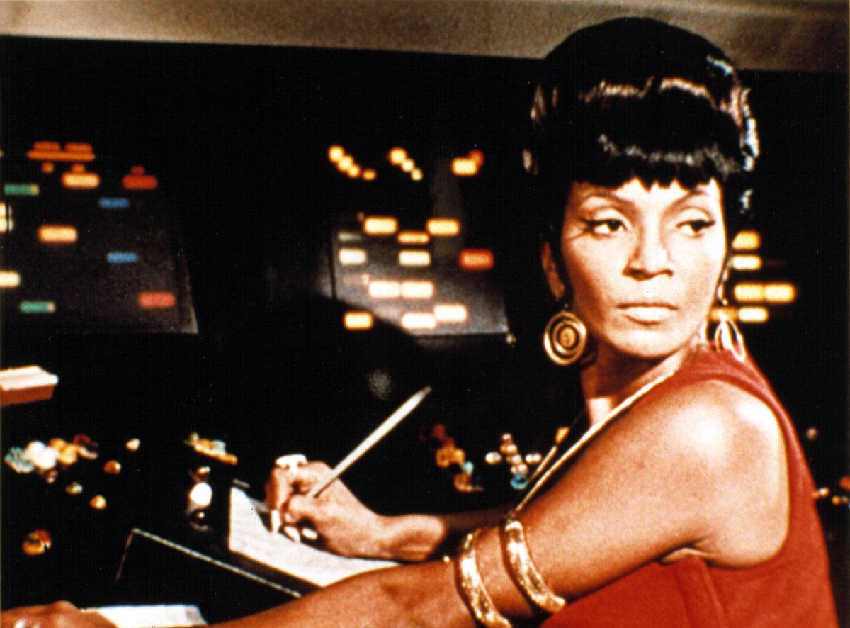 THR's tweet image. Nichelle Nichols earned the admiration of Martin Luther King Jr. for her portrayal of Lieutenant Uhura, a Black authority figure, which was rare on 1960s television thr.cm/4cgTfZO