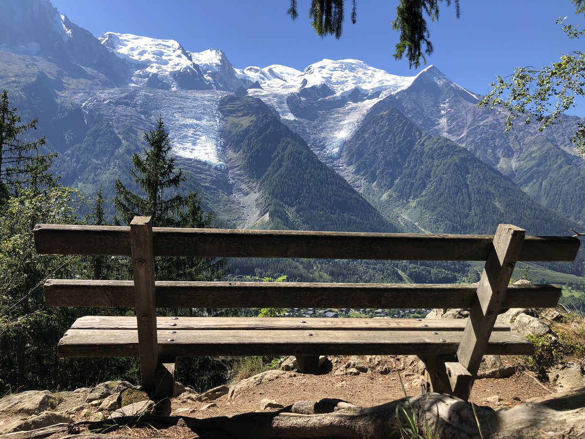 A new favourite bench, found whilst roaming around the forests above Les Houches #montblanc #chamonix <a href="/MyFaveBench/">My Favourite Bench</a> <a href="/LakesStiles/">Stiles</a>
